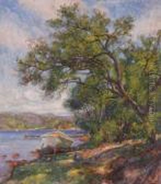 Fra Hanko Oil Painting by Thorolf Holmboe