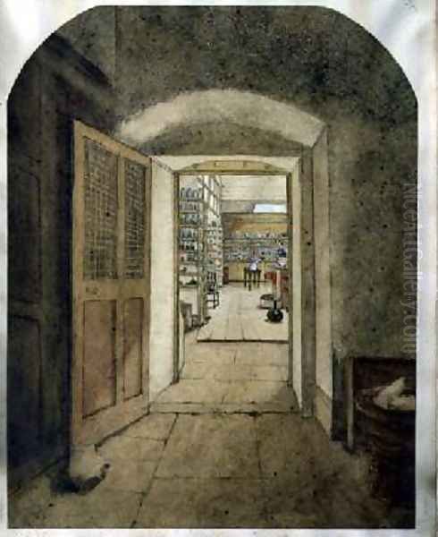 The Big Laboratory viewed from the Dark Room 1860 Oil Painting by Harriet Jane Moore