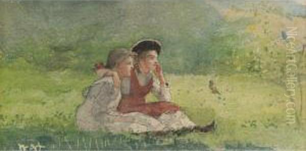 Listening To The Birds Oil Painting by Winslow Homer