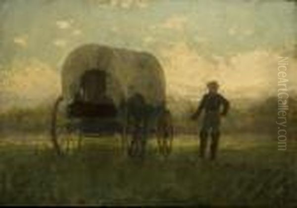 The Supply Wagon And Driver Oil Painting by Winslow Homer