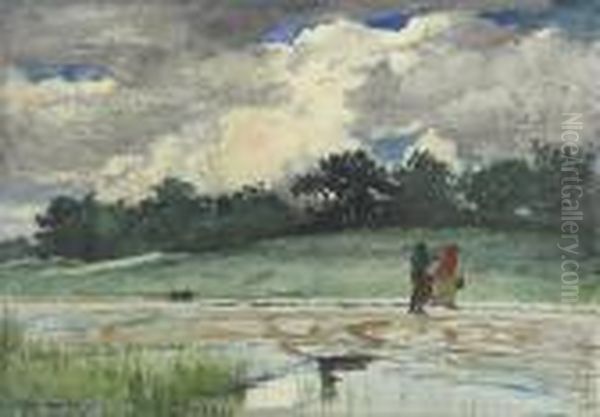 After The Rain, Prouts Neck Oil Painting by Winslow Homer