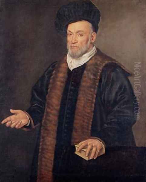 Portrait of a Doctor Oil Painting by Francesco Montemezzano