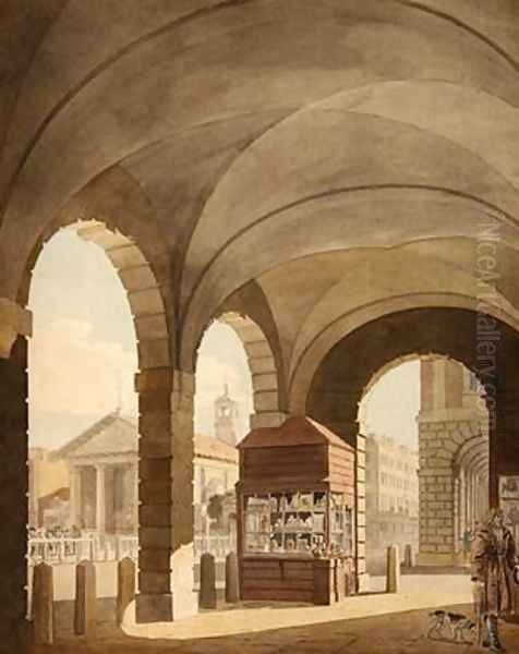 St Pauls Covent Garden 1765-75 Oil Painting by John Miller