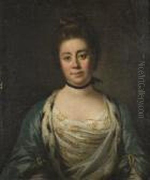 Portrait Of A Lady Oil Painting by Nathaniel Hone