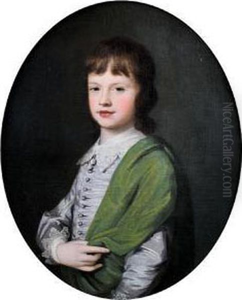 Portrait Of Hugo Meynell As A Young Boy Oil Painting by Nathaniel Hone