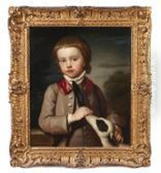 A Portrait Of A Young Boy, Thought To Beanthony Penruddock Oil Painting by Nathaniel Hone