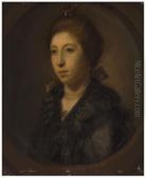 Portrait Of A Lady Oil Painting by Nathaniel Hone