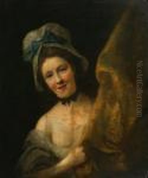 Portrait Of A Young Lady Oil Painting by Nathaniel Hone