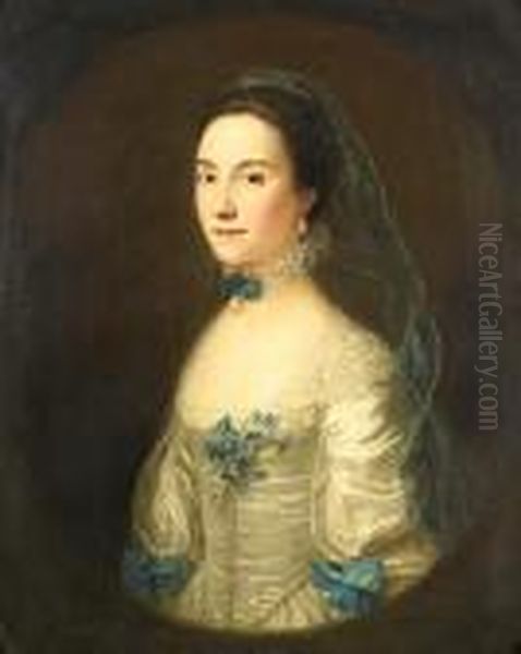 Portrait Of A Lady Oil Painting by Nathaniel Hone