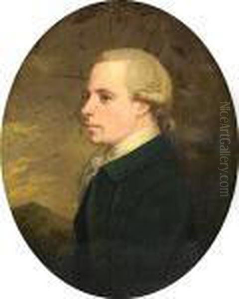 Portrait Of A Gentleman Oil Painting by Nathaniel Hone