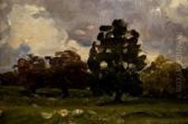 Trees Oil Painting by Nathaniel Hone