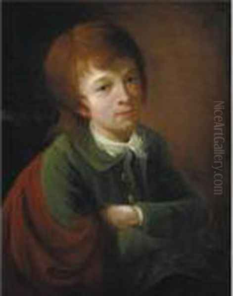 Portrait Of A Young Boy Oil Painting by Nathaniel Hone