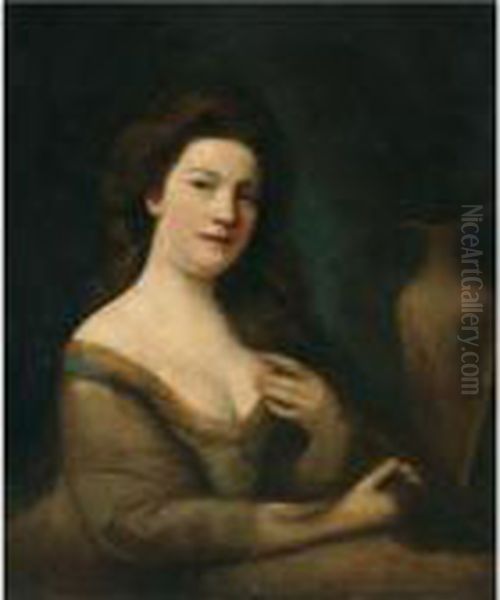 Portrait Of A Lady Oil Painting by Nathaniel Hone