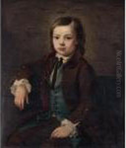 Portrait Of A Young Boy Oil Painting by Nathaniel Hone