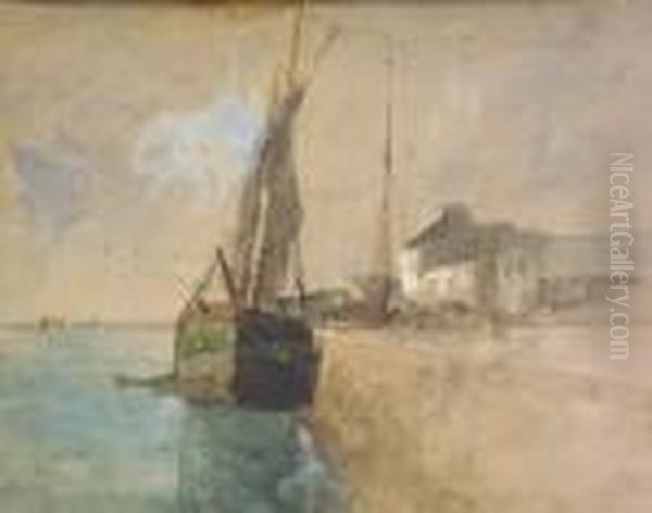 Ship By Sea Oil Painting by Nathaniel Hone