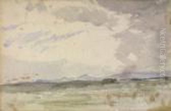 Towards The Sugarloaf Co. Wicklow Oil Painting by Nathaniel Hone