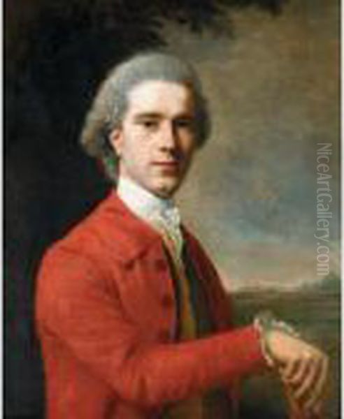 Portrait Of A Gentleman Oil Painting by Nathaniel Hone