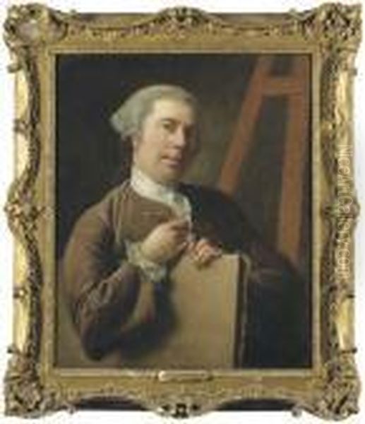 Portrait Of The Artist Oil Painting by Nathaniel Hone