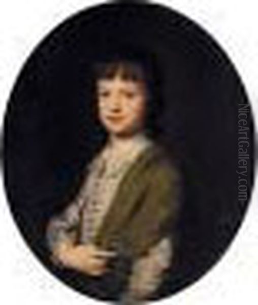 Portrait Of Master Meynell Oil Painting by Nathaniel Hone