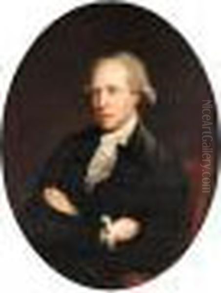 Portrait Of Mr Pratt Oil Painting by Nathaniel Hone