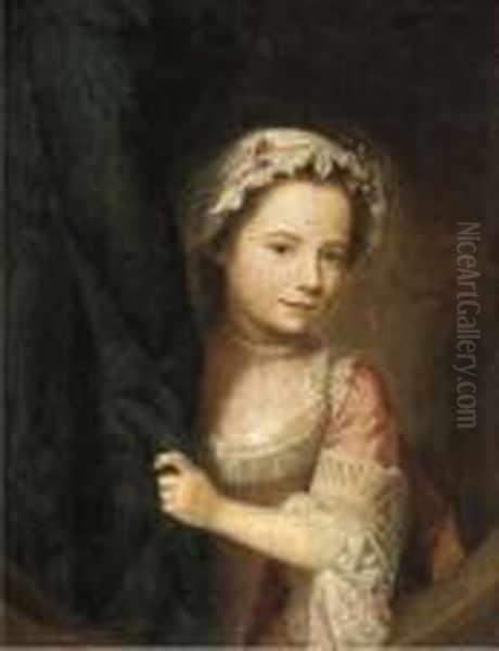 Portrait Of A Young Girl Oil Painting by Nathaniel Hone