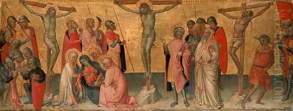 The Crucifixion of Christ 1390 Oil Painting by di Bartolomeo di Biagio Martino