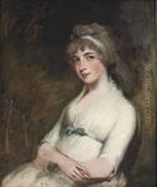 Portrait Of Anne Oil Painting by John Hoppner