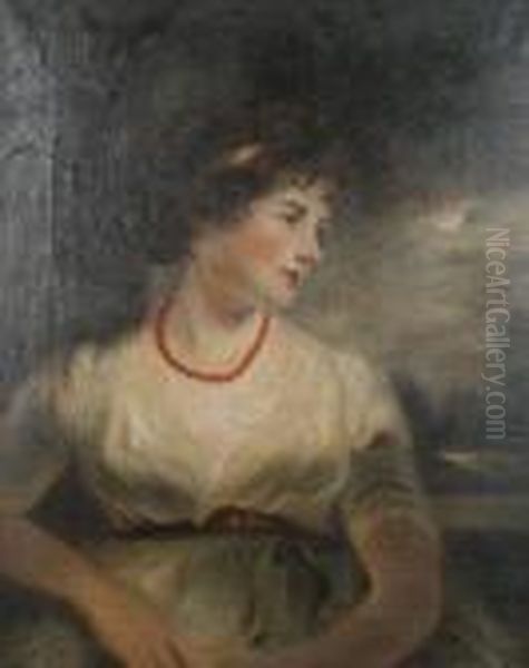 Jane Elizabeth, Countess Of Oxford Oil Painting by John Hoppner