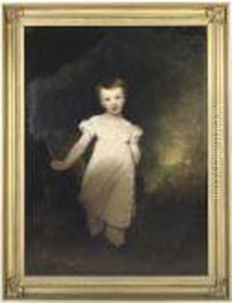 Portrait Of A Young Boy Oil Painting by John Hoppner