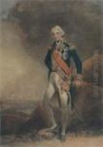 Portrait Of Admiral Lord Nelson Oil Painting by John Hoppner