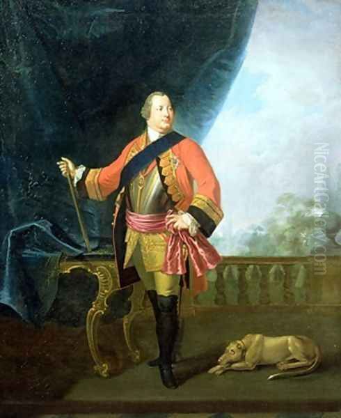 Portrait of William Augustus 1721-65 Duke of Cumberland Oil Painting by David Morier