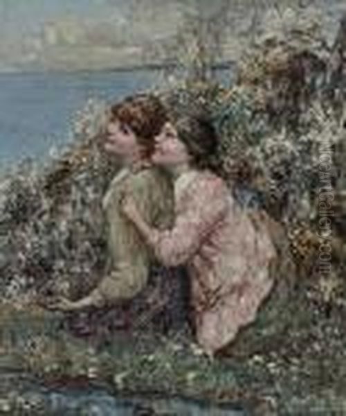 The Bird's Nest Oil Painting by Edward Atkinson Hornel