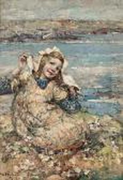 Summer By The Sea Oil Painting by Edward Atkinson Hornel