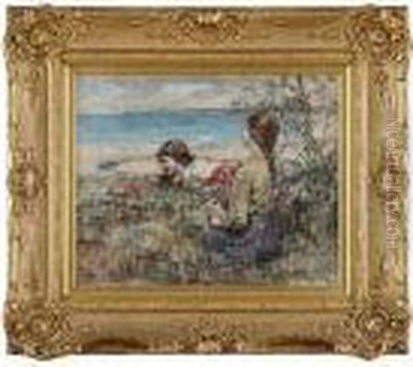 Brighouse Belles Oil Painting by Edward Atkinson Hornel