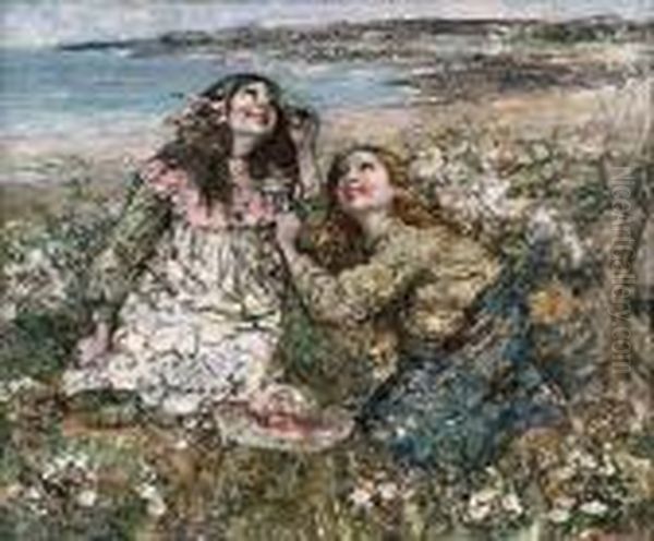 The Song Of The Skylark, Kirkcudbrightbay Oil Painting by Edward Atkinson Hornel