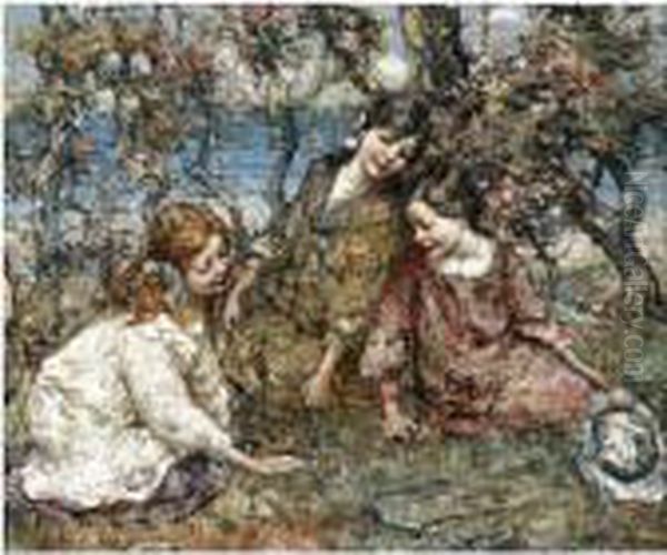 Summer Blossom Oil Painting by Edward Atkinson Hornel