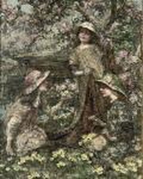 Springtime Oil Painting by Edward Atkinson Hornel