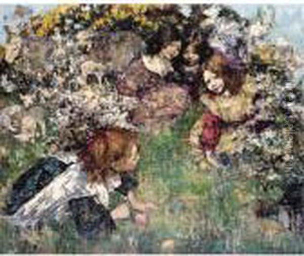 Easter Oil Painting by Edward Atkinson Hornel