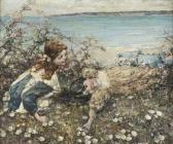 Brighouse Bay Oil Painting by Edward Atkinson Hornel