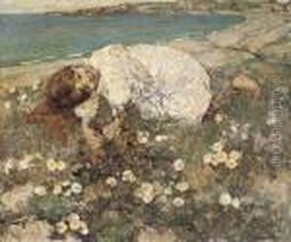 Reverie Oil Painting by Edward Atkinson Hornel