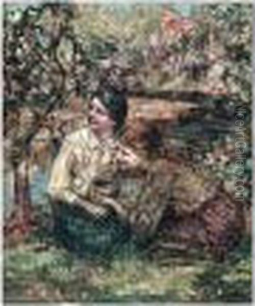 The Birds Nest Oil Painting by Edward Atkinson Hornel