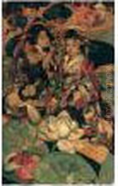 The Lotus Flower Oil Painting by Edward Atkinson Hornel