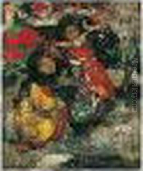 Japanese Girls Oil Painting by Edward Atkinson Hornel