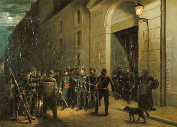 Arrest of the Generals Lecomte and Clement Thomas during the Paris Commune Oil Painting by Emmanuel Masse