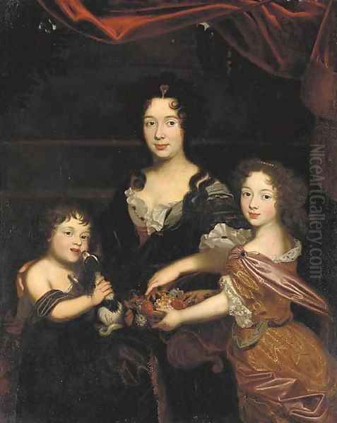 Portrait of a lady, said to be Countess Mancini 2 Oil Painting by Mignard, Pierre II