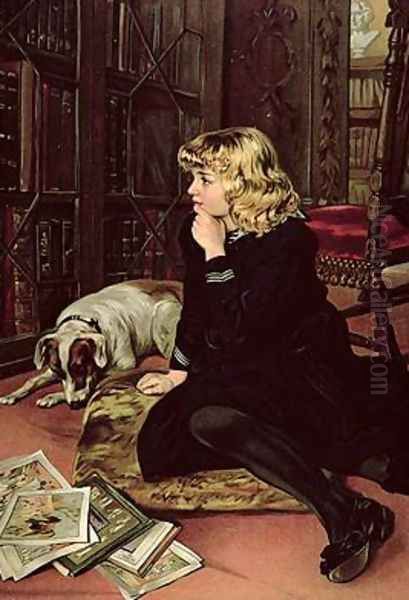 What Shall I Read Oil Painting by Florence Marlowe