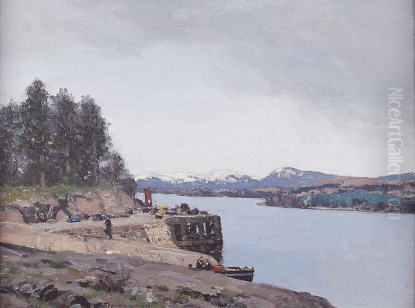 Near Tarbert Oil Painting by George Houston