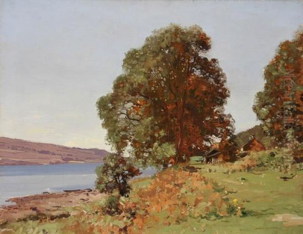 View Of Loch Fyne Oil Painting by George Houston