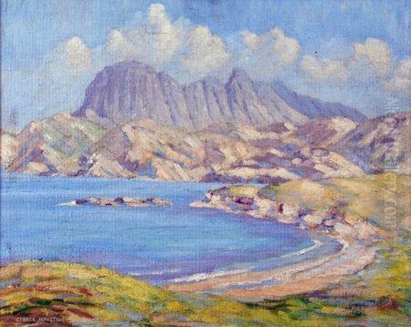 Shilyen From Garvie Bay - Wester Ross Oil Painting by George Houston