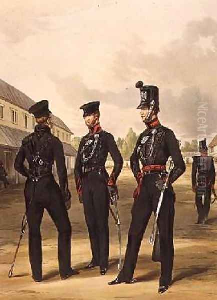 Men of the 60th Rifles Oil Painting by Henry Martens